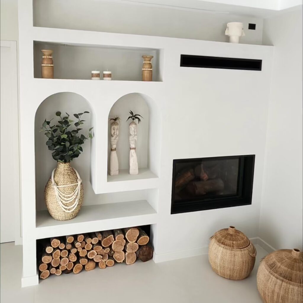 Niches & cheminée — Enduits décoratifs