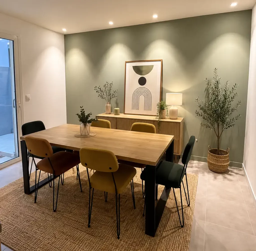 Intérieur apaisé — Peinture traditionnelle (1/5)